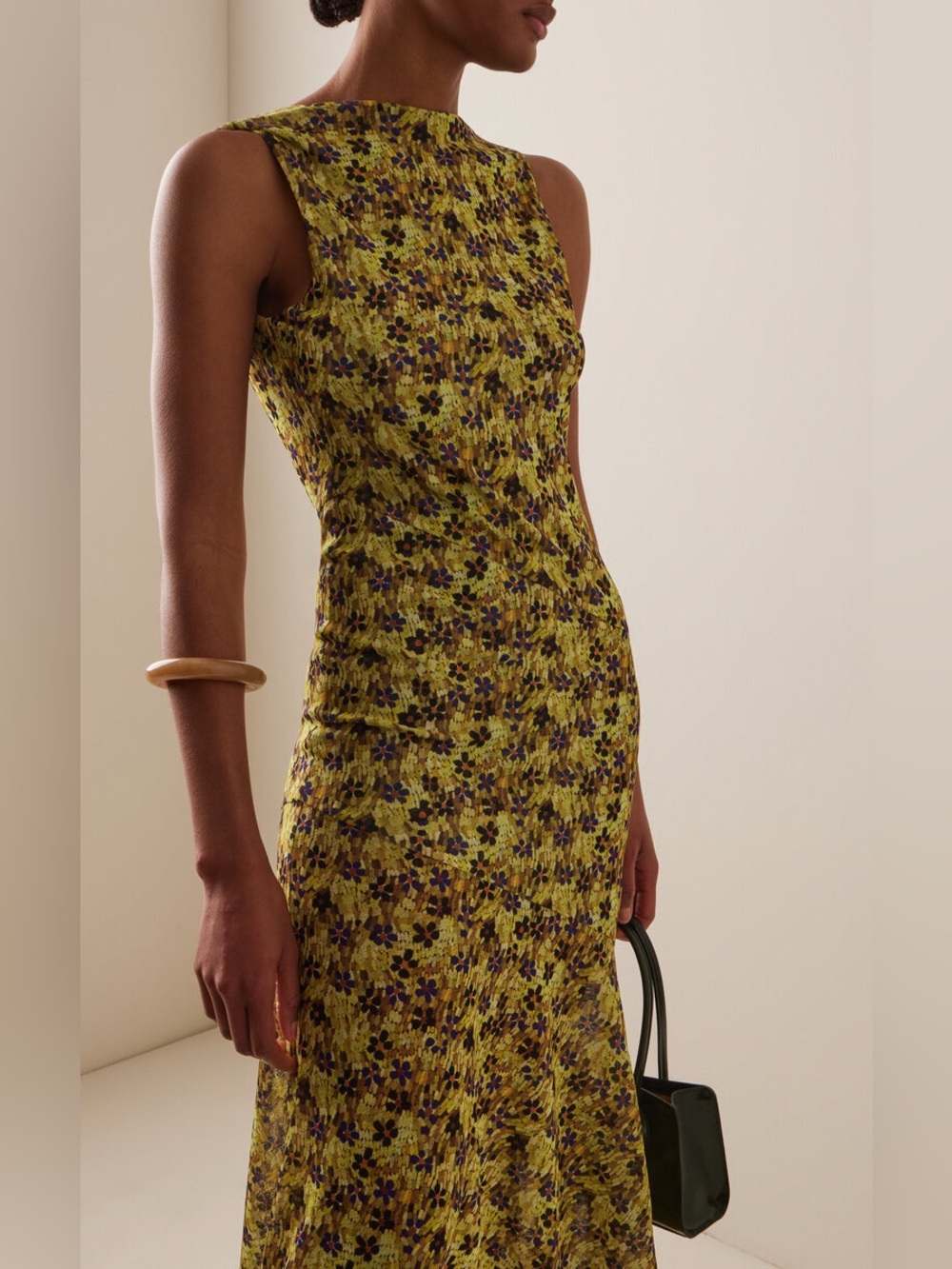 Siedres Fens Floral Mesh Maxi Dress - Picture 7 of 8